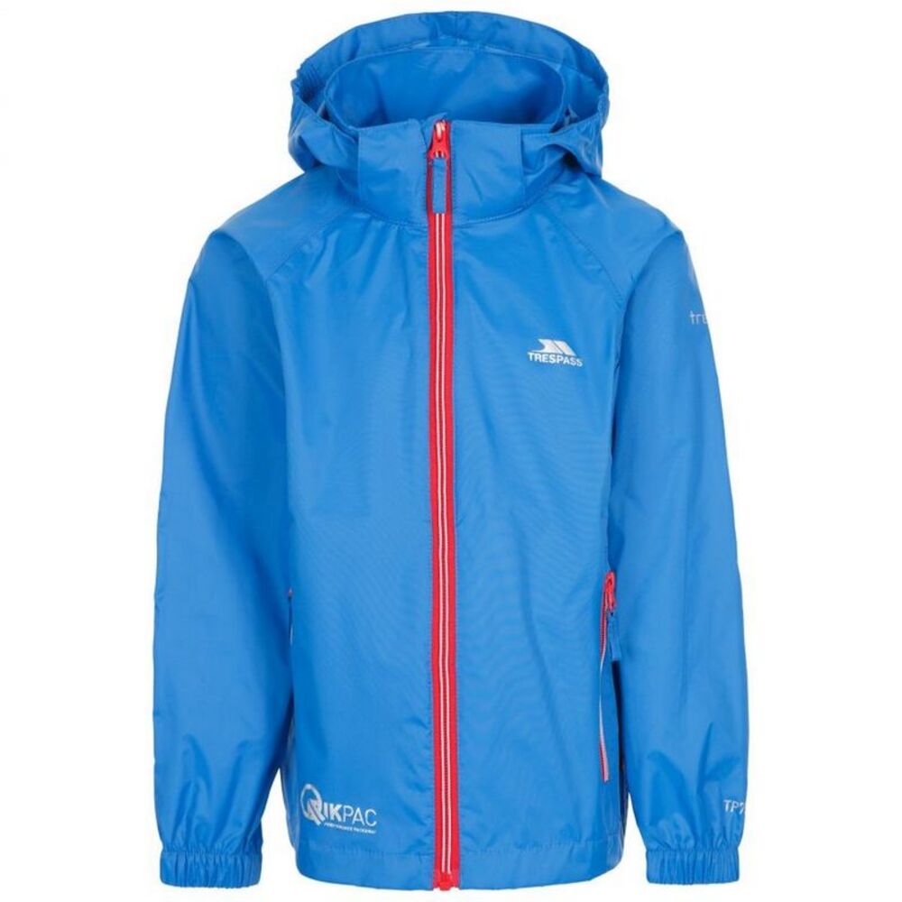 Trespass Childrens/Kids Qikpac X Unisex Packaway Jacket / Blue